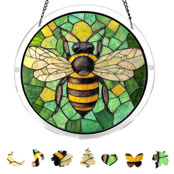 Acrylic Puzzle Suncatcher 83 Pieces Sun Catchers Puzzle, DIY Sun Catchers Puzzles Window Hanging, Home & Garden Decor
