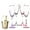 mix2, variant on ACDANC 4Pcs Champagne Flutes Plastic 5 oz Long Pedestal Cocktail Glass Party Cups for Family Bar Party Mix2