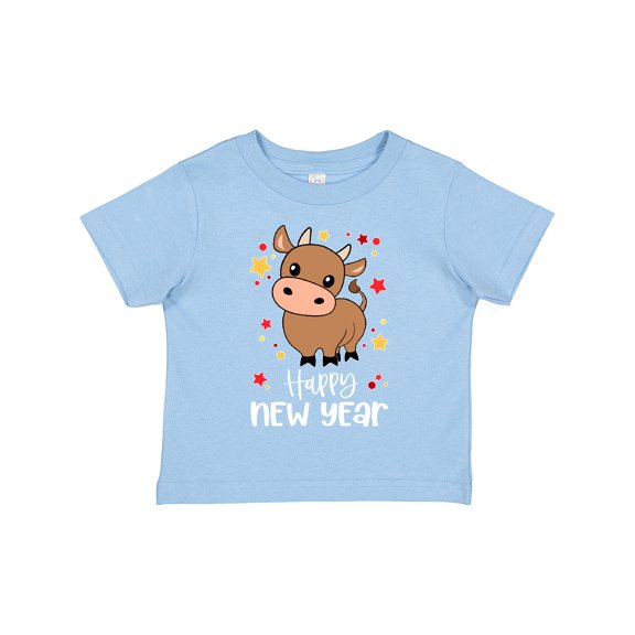 Inktastic Happy New Year Cute Ox Boys or Girls Toddler T-Shirt