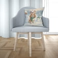 thumbnail image 3 of Hello Winter Vintage Cavalier King Charles Spaniel Enjoys Snowy Day with Snowman Pillow Cushion Double Sided Dog Lover Gifts Throw Pillow - 12019, 3 of 4