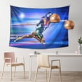 thumbnail image 2 of Superhero Girl Fantasy Wall Decor Tapestry , Room Bedroom Wall Hangings Tapestry Running Lights Space,60" X 40", 2 of 9