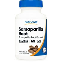 Nutricost Sarsaparilla Root Extract (1500mg Equivalent) 120 Vegan Capsules - GMO-Free, Gluten-Free