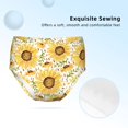 thumbnail image 2 of Pofeuu Watercolor With Sunflowers Print Soft Cotton Underwear Girls'Briefs Soft Undies, 2 of 7