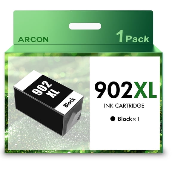 902XL Compatible for 902 XL Ink Cartridges Combo Pack Compatible for Officejet Pro 6978 6968 6958 6970 6960 6962 6975 6950 6954 Printer (Black, 1 Pack)