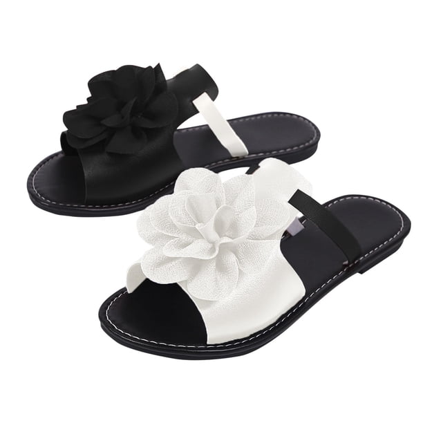 Mujeres Zapatos de Caminar Versátiles Dos Tonos Color Bloqueado Envolvente Tamaño Más Ligero Y Cómodo Estilo Primavera / Verano de Moda Zapatillas de Tacón Bajo de Playa Plana
