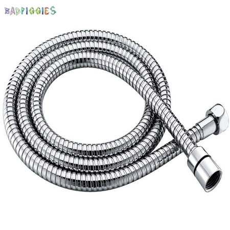 BadPiggies Stainless Steel Shower Hose, 118 Inches Extra Long Handheld Shower Head Hose With Brass insert and nut