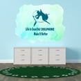 thumbnail image 3 of Animal Wall Decals for Care Taker Daycare - Cute Small-toothed Cetacean Dolphins DIY & Creativity Boy Girl Bedroom Wall Sticker - Size: 30 In x 24 In, 3 of 5
