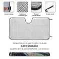 thumbnail image 5 of Black Cat Car Windshield Sun Shade Fun Animal Cool Fold-able UV Ray Sun Visor Protector Sunshade to Keep Your Vehicle Cool 51"x28", 5 of 7