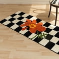 thumbnail image 3 of Runner Rugs, Runners for Hallways Kitchen Runner Rug Black Runner Rug Checkered Runner Rug Hall Runner Rug(D), 3 of 8