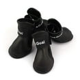thumbnail image 4 of POINTERTECK 4PCS/Set Chien Chiot Chaussures PU Imperméables pour Animaux de Compagnie Bottes de Pluie Antidérapantes Skidproof Élastiques Chaussures de Protection pour Animaux de Compagnie, 4 of 9