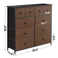 thumbnail image 6 of REAHOME 10 Drawer Steel Frame Bedroom Storage Organizer Dresser, 6 of 7