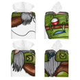 thumbnail image 2 of Fotbe Fishing Gnome Porta Pañuelos Decorativo de Cuero, Caja Cuadrada Moderna para Pañuelos Faciales, Organizador y Dispensador 5x5x5'', 2 of 7