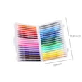thumbnail image 3 of 36 Colors Fluorescent Glitter Gel Pens, Dual-Tip for Scrapbook Lettering, Fine Point for Adult Coloring Books, Sparkly Ink, Rainbow Assortment, 36 Pack, 3 of 8