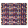 thumbnail image 1 of Folk Mouse Pad, Valentine's Day Pattern with Colorful Hearts, Rectangle Non-Slip Rubber Mousepad, Dark Lavender Multicolor, by Ambesonne, 1 of 2