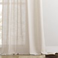 thumbnail image 3 of Cortinas Joydeco de Lino Semitranslúcidas 180 cm Beige Rosado 2 Paneles, 3 of 7