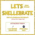 thumbnail image 4 of Shell Themed Party Decoration, Gold Let's Shellebrate Foil Balloon Banner with Purple Shell Balloon for Bridal Shower and Birthday Party Decoration Supplies, 4 of 7