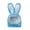 Blue, variant on Denbek Rabbit Ears for Dogs, Cat Costume Bunny Rabbit Hat with Ears for Cats & Small Dogs - Perfect Easter Halloween Christmas Pet Costume Accessory, Pink