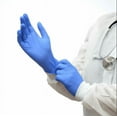thumbnail image 3 of LifeGuard Blue Nitrile 3.5 mil Exam Gloves - Latex Free & Powder Free - 100/BX - 10BX/CS - Case of 1000 Gloves, 3 of 10
