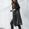 thumbnail image 6 of SEAOPEN Deals Women's Faux Fox Fur Coat Jacket Winter Sleeveless Faux Fur Vest Outwear under 10 Black,XXL, 6 of 6