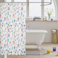 thumbnail image 3 of Manfei Cartoon Sport Shower Curtain 72Wx84L, Soccer Tennis Football Bathroom Shower Curtain, Multicolor Sport, 3 of 5