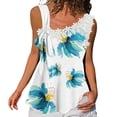 thumbnail image 1 of Tops Para Mujer Elegante Blusa Casual Moda Causal Sólido Estampado Encaje Vendaje Camiseta Sin Mangas Odeerbi ODB160910, 1 of 5