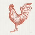 thumbnail image 3 of Schlabach, Sue 15x15 Black Modern Framed Museum Art Print Titled - Cottage Rooster IV Red, 3 of 5