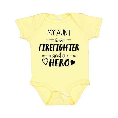 

Inktastic My Aunt is a Firefighter and a Hero Gift Baby Boy or Baby Girl Bodysuit