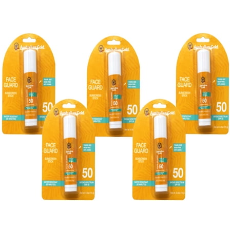 5 Pack of Australian Gold Face Guard SPF50 0.5 OZ