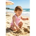 thumbnail image 3 of MAMAMI Toddler Baby Girls Swimsuit Summer Sleeveless Cute One-Piece Bathing Suit for Girls, 3 of 8