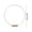 A, variant on DIY Wreath Metal Ring With Wooden Base - Floral Arrangement for Wedding Centerpieces Table Decor and Party Ornament