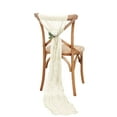 thumbnail image 6 of Efavormart 5 Pack | Cream Gauze Cheesecloth Boho Chair Sashes - 16" X 88", 6 of 10