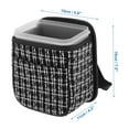 thumbnail image 4 of Unique Bargains Car Trash Can Portable and Hanging Front Rear Seats Back Trash Bin Black 1pcs, 4 of 6