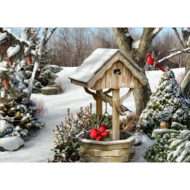 Taladro Diamante Pintura (DF2837) 5D DIY Navidad completa Bordado de punto de cruz (S818) 40x50cm Hugtrwg Para estrenar
