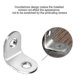 thumbnail image 3 of 10pcs Stainless Steel Angle Code L-shaped Right Angle Bracket 90 Degree Angle Bracket Fastener30*30mm Silver, 3 of 4