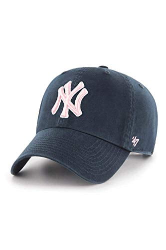 MLB New York Yankees MVP Snapback Cap Pink Magenta 47 Brand #64 MLB New York Yankees MVP Snapback Cap Pink Magenta 47 Brand