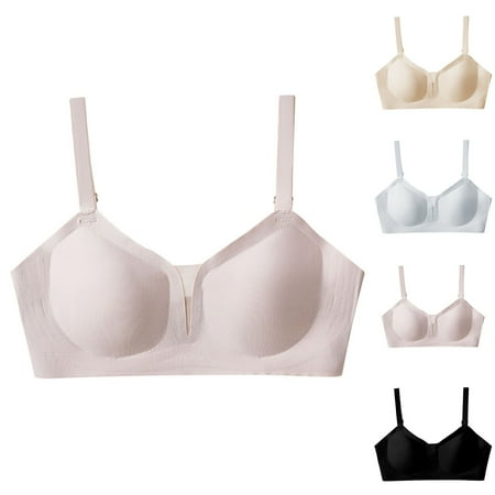 Special Discount: Pack of Bras for Women  Pack de Sujetadores para Mujer  Women s Rimless Jelly Strip Soft Support Bra Top Push-up Beautiful Back Style Underwear Comfortable Thin Style