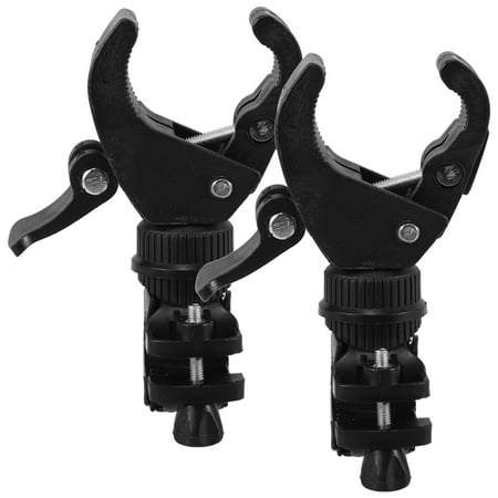 Niceauty Cane Holder for Wheelchair Mobility Scooter and Walker with Durable Plastic and Metal for Home Use Black