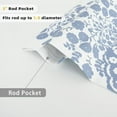 thumbnail image 6 of DriftAway Samantha Floral Damask Medallion Pattern Thermal Valance for Kitchen Living Room Single Rod Pocket 52 Inch by 18 Inch Plus 2 Inch Header Dusty Blue, 6 of 7