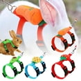 thumbnail image 5 of 4 Pcs Cute Vest Harness Rabbit Leash  Adjustable Rabbit Leash Harness Jacket Suit Small Pet Anti-breakaway Adjustable Dog Leash Small Dog Walking Leash Suitable for Daily Pet Walks, 5 of 7