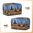thumbnail image 7 of Toaster Covers 2 Slice, Close-Up Curious Squirrel Waterproof Bread Machine Cover Fits for Standard 2 Slice Toasters, Home Decor Toaster Protection with Hanging Rope, 7 of 7