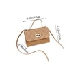 thumbnail image 3 of Bolso de hombro de cuero de PU pequeño y acolchado acolchado mini acolchado para mujer, con asa superior y cerradura metálica para uso cotidiano casual, 3 of 6