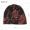 thumbnail image 3 of Lilgiuy Women Men Warm Baggy Camouflage Crochet Winter Wool Ski Beanie Tie-Dye Caps Hat, 3 of 5