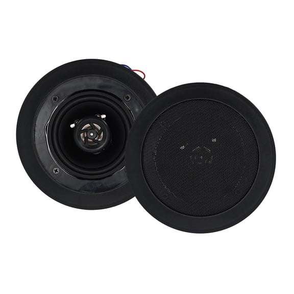 2) Rockville CC4T Black 4" Commercial 70v Ceiling Speakers For Restaurant