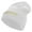 White, variant on Sheriff Embroidered Big Size Superior Cotton Short Knit Beanie - White XL-3XL