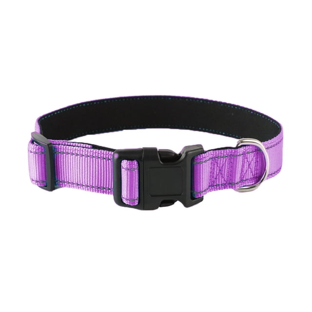 12 collares reflectantes para perros, collares de nailon transpirables y ajustables para mascotas, adecuados