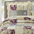 thumbnail image 3 of Tania Oversized Coverlet Set, Luxury Printed Design Quilt, Bedspread Set - Filled Quilts - Fits Pillow top Mattresses - 3PC Set - Queen Size, 3 of 3