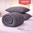 thumbnail image 2 of ALVANA Set de Edredón 3 Piezas Acolchado Extra Grande Hipoalergénico Relleno Suave de Microfibra Down Alternative Ideal para Todo el Año Uso como Edredón o para Funda Duvet, 2 of 6