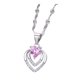 thumbnail image 1 of Jumpingount Collar plateado portátil para mujer, gargantilla elegante con forma de corazón decorativa respetuosa con la piel para chicas y mujeres, regalo Ropa, zapatos y accesorios Miscelánea Rosa Jumpingount AP019048-01, 1 of 6