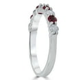thumbnail image 3 of Pompeii 1/2CT Ruby & Diamond Wedding Ring 10K White Gold (H/I,I1-I2), 3 of 3