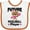 White and Orange, variant on Inktastic Future Pickleball Player Girls Girls Baby Bib